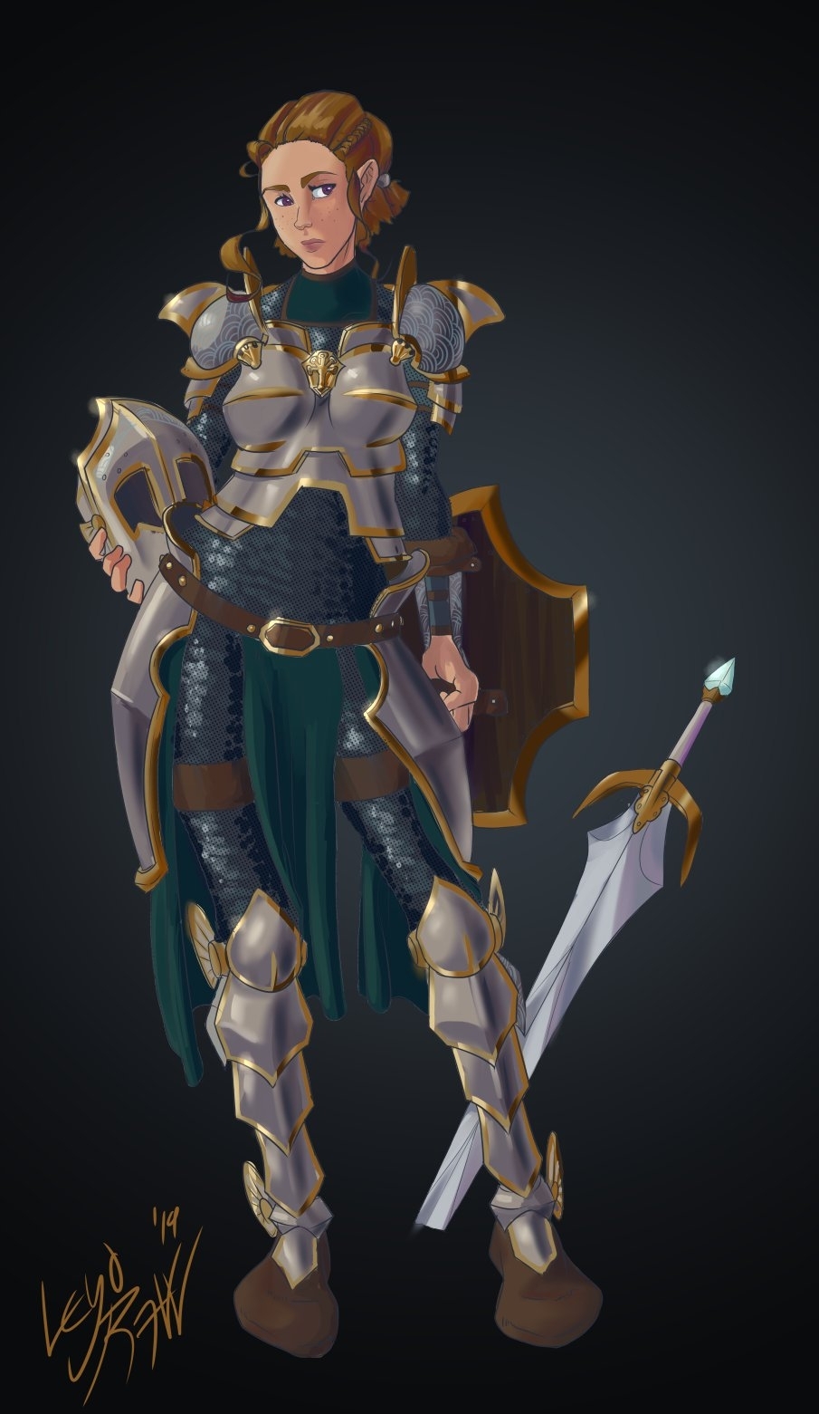 Портрет Тессы (Tessa) в задумчивой позе от Leyo.Raw