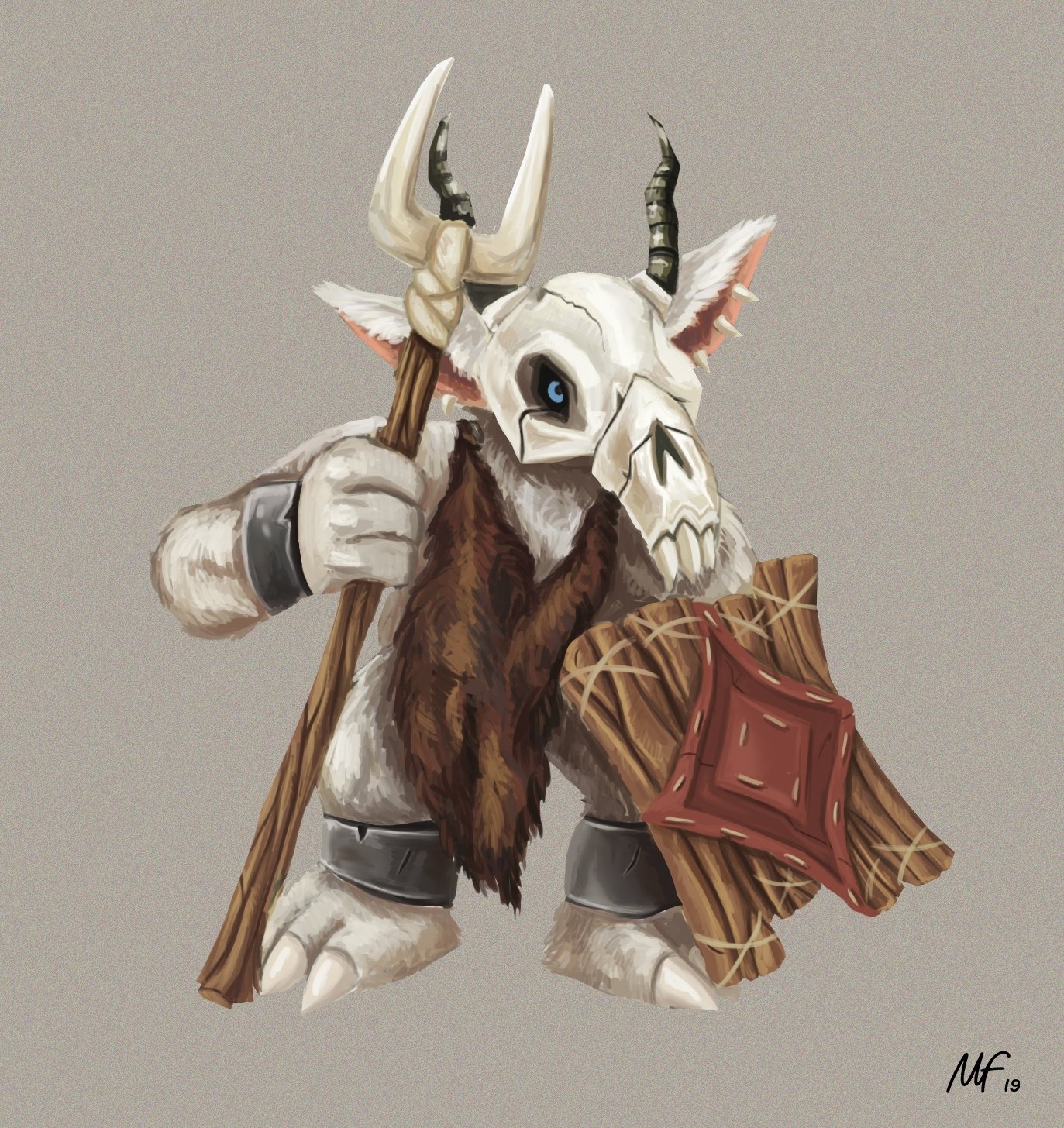 Детализированный арт шамана Ферана (Feran) от MintFritter