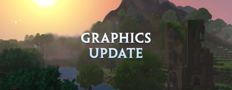 Пейзаж Hytale с демонстрацией новых графических возможностей: тени и световые эффекты