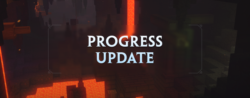 Заголовок январского отчёта о прогрессе 2020 с демонстрацией рендеринга льда и фермерства