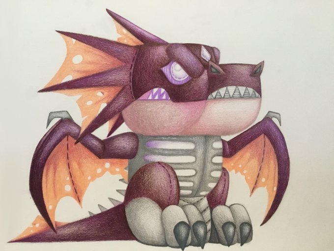 Милый дизайн плюшевой игрушки Дракона Пустоты в очаровательном мультяшном стиле