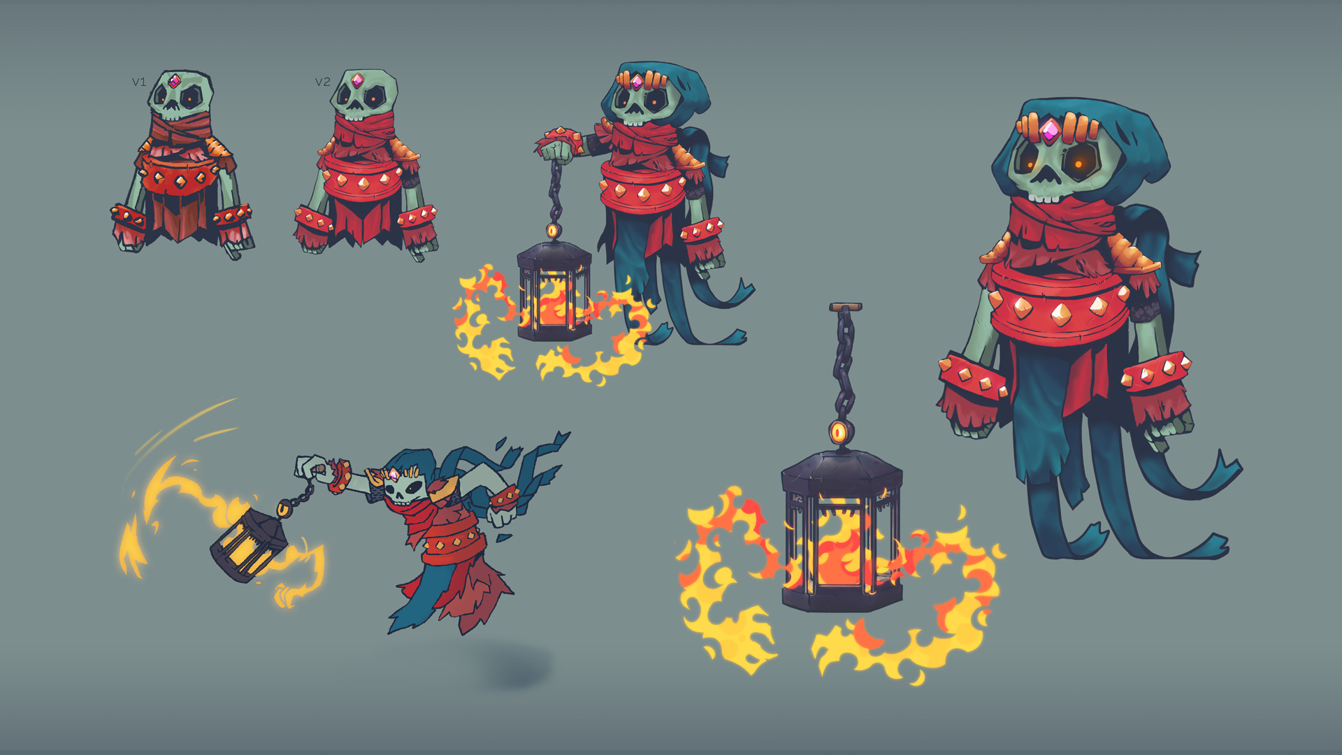 Дополнительные концепт-арты существ из тестового задания Ted