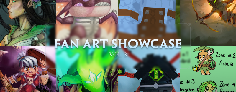 Коллаж фан-арта Hytale с работами сообщества и интерпретациями персонажей