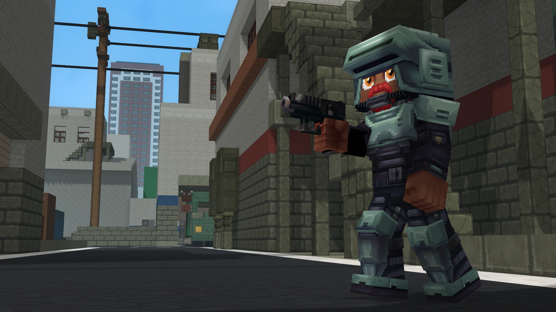 Скриншот мини-игры с игроками на красочной арене с препятствиями и игровыми элементами