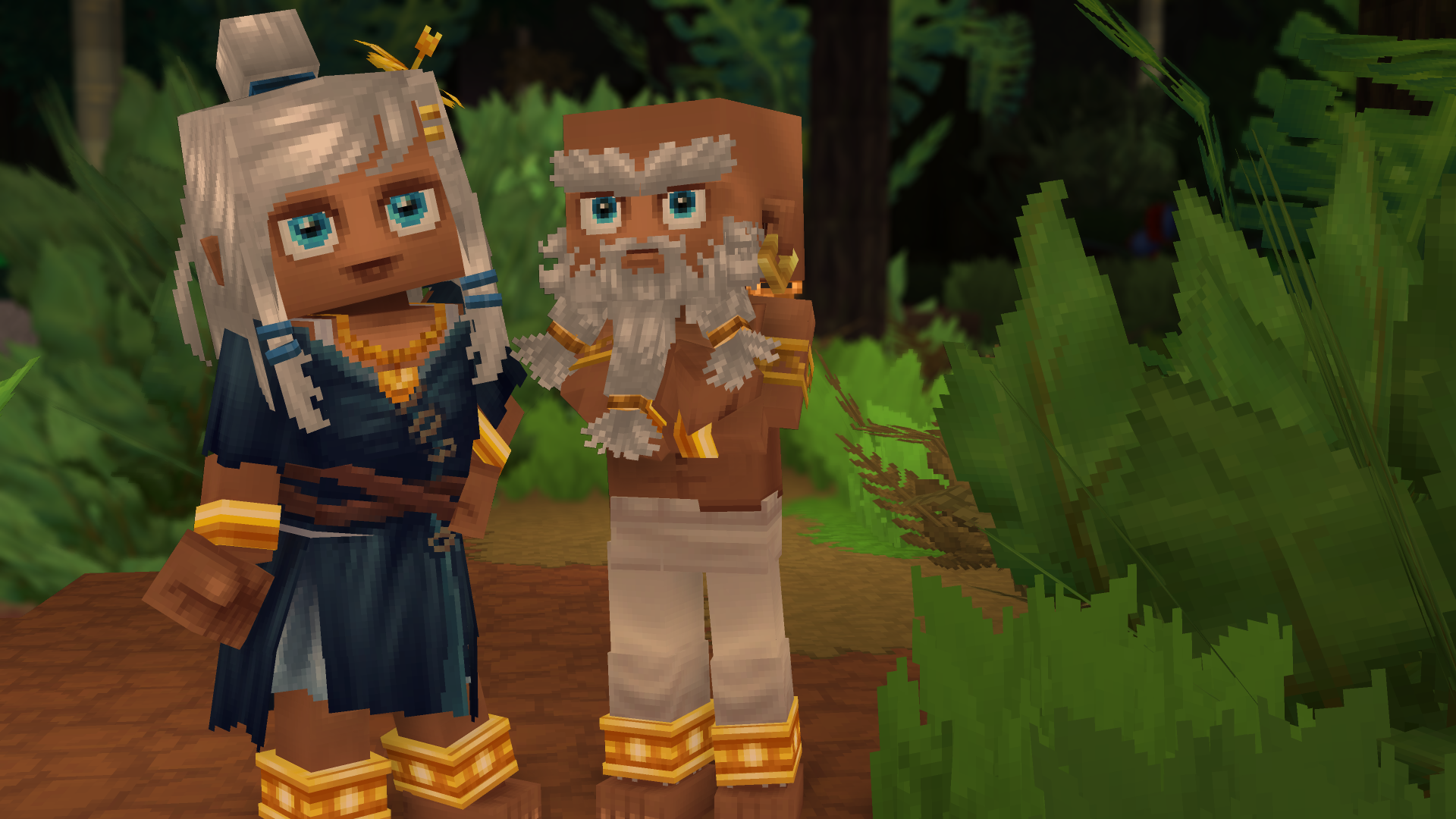 Демонстрация кастомизации персонажей в приключенческом стиле с фэнтезийными нарядами