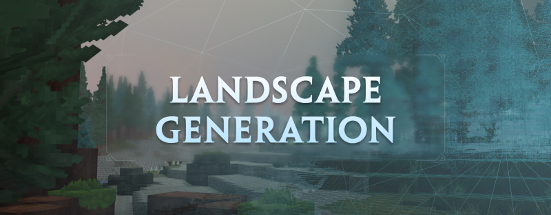 Заголовок блога о генерации ландшафтов в Hytale с процедурно сгенерированной местностью