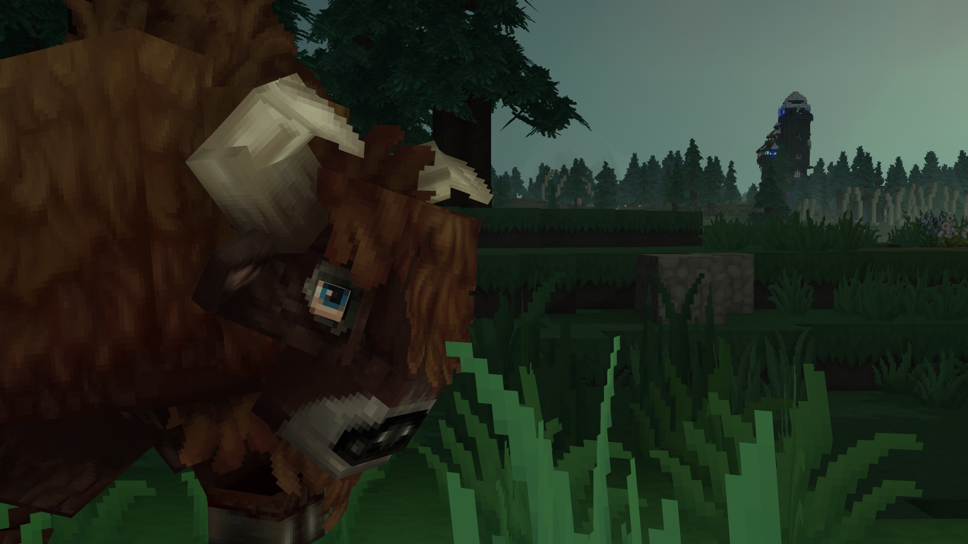 Холодный северный пейзаж со снежными горами и замёрзшей местностью