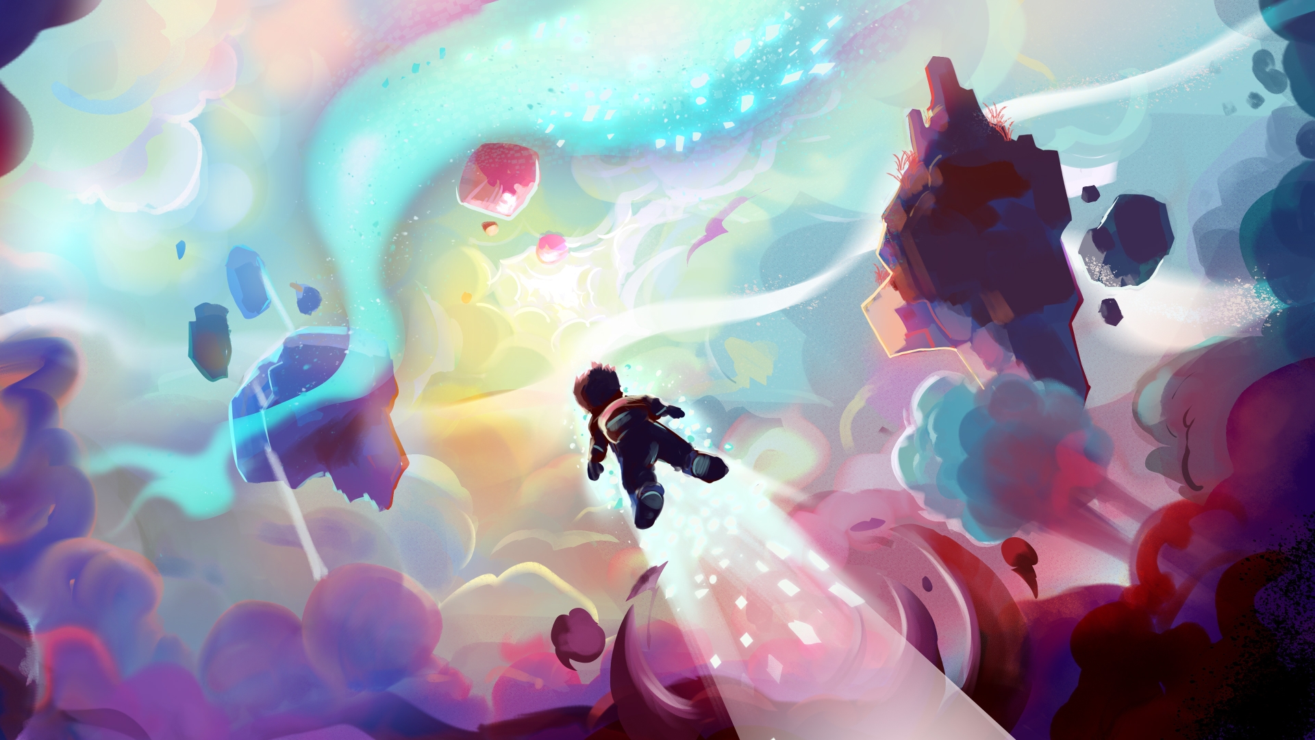 Концепт-арт Космоса творчества с творческими способностями Аватаров