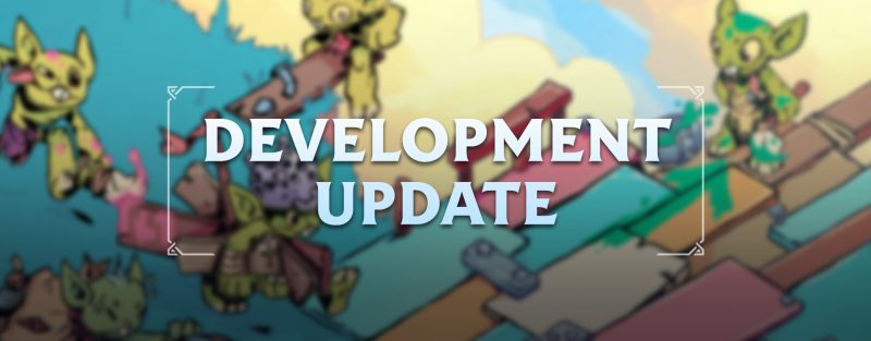 Обложка летнего обновления разработки 2024 с демонстрацией прогресса нового движка и Скараков (Scaraks)