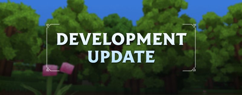 Заголовок зимнего обновления разработки 2024 с прогрессом этапа Blonks